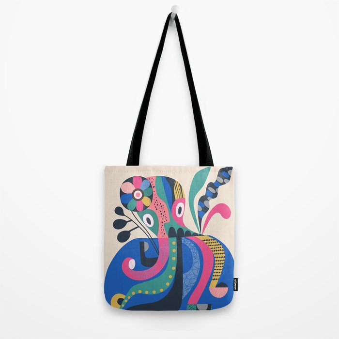Miss Octopus Tote Bag Gallery Image 2