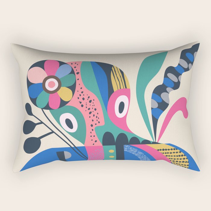 Miss Octopus Rectangular Pillow Gallery Image 1