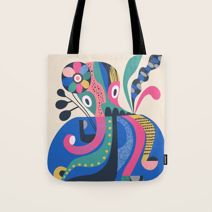Miss Octopus Tote Bag Gallery Image 1