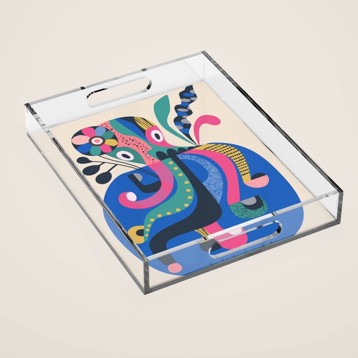 Miss Octopus Acrylic Tray Gallery Image 1