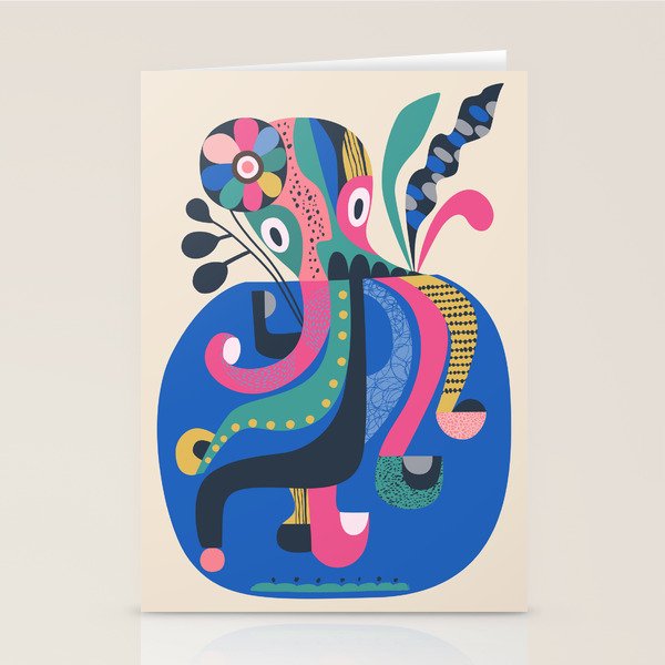 Miss Octopus Stationery Card Gallery Image 1