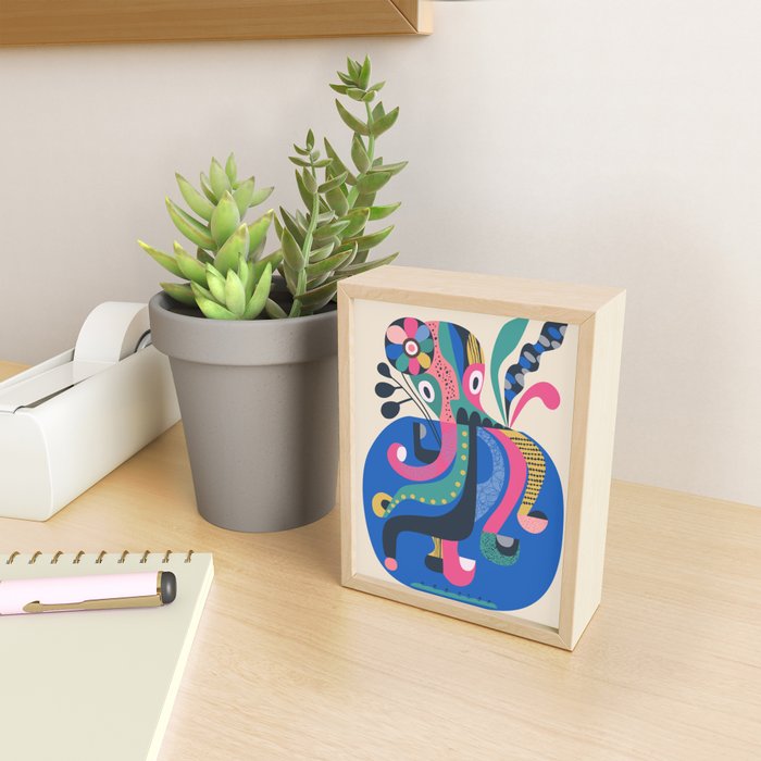Miss Octopus Mini Art Print Gallery Image 2