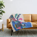 Miss Octopus Throw Blanket Gallery Image 1