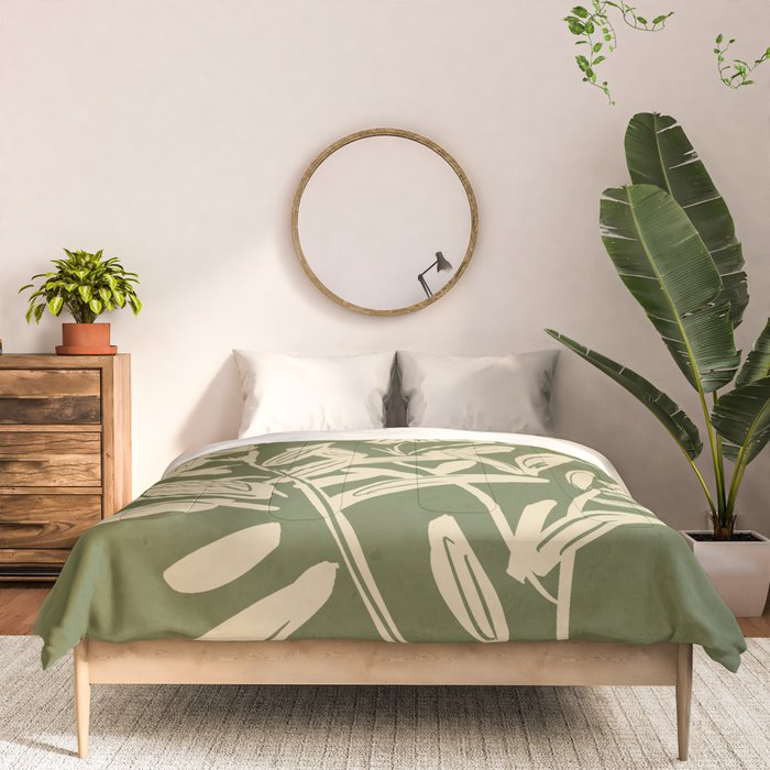 Minimalist Flowers 3 Comforter Gallery Image 3