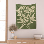 Minimalist Flowers 3 Wall Tapestry Gallery Image 2