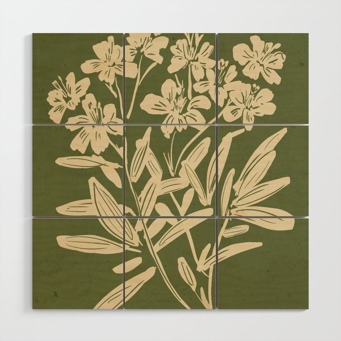 Minimalist Flowers 3 Wood Wall Art Gallery Image 1