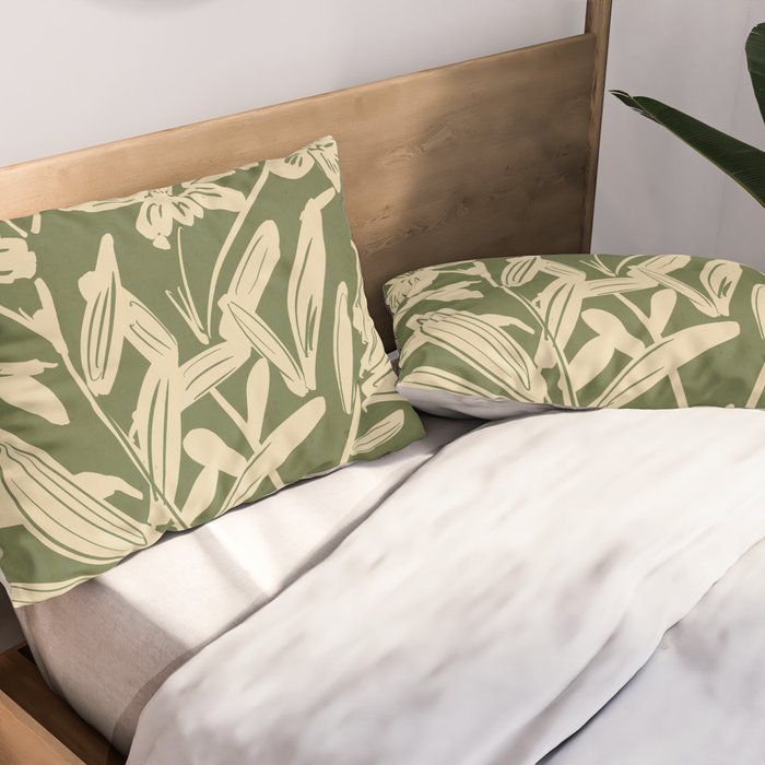 Minimalist Flowers 3 Pillow Sham Gallery Image 2