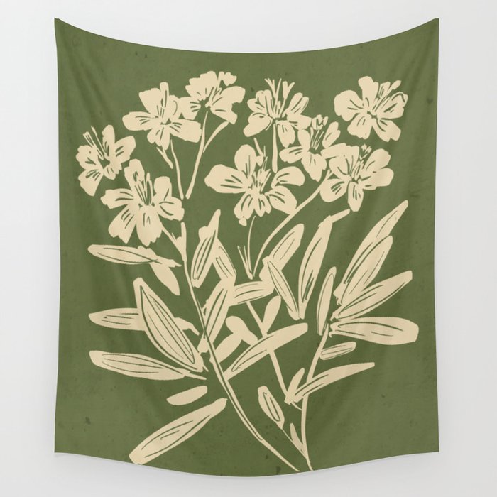 Minimalist Flowers 3 Wall Tapestry Gallery Image 4