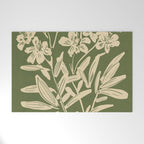 Minimalist Flowers 3 Welcome Mat Gallery Image 1