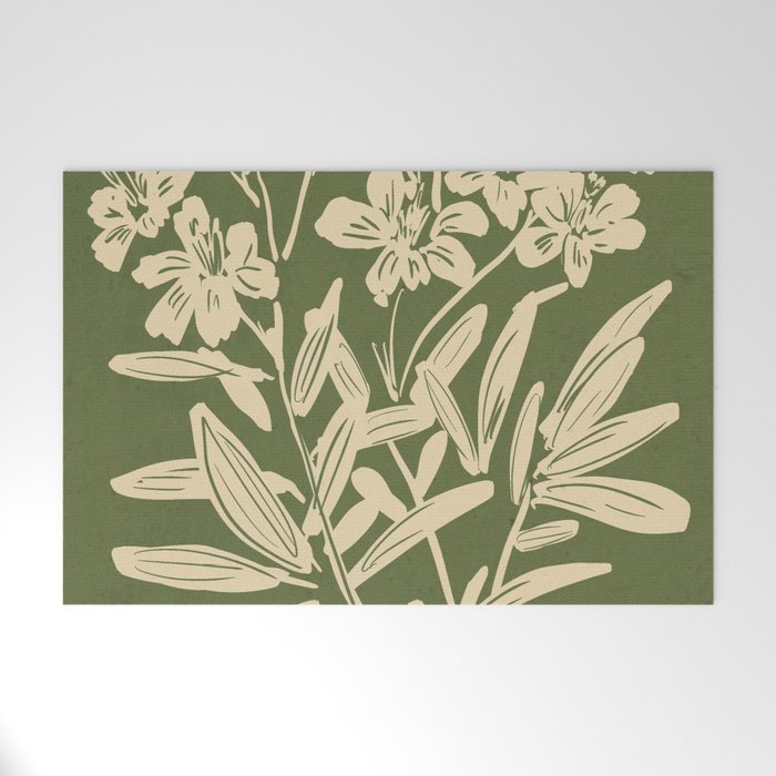 Minimalist Flowers 3 Welcome Mat Gallery Image 1
