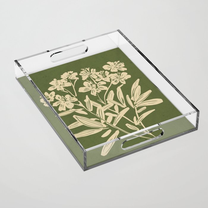 Minimalist Flowers 3 Acrylic Tray Gallery Image 1