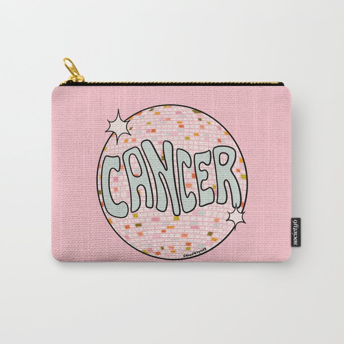 Cancer Disco Ball Carry All Pouch Gallery Image 1