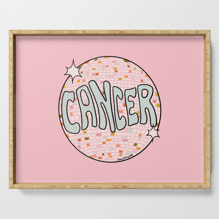 Cancer Disco Ball Serving Tray Gallery Image 1