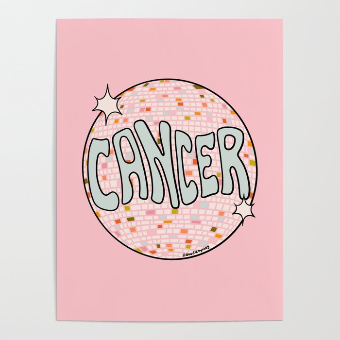 Cancer Disco Ball Poster Gallery Image 4