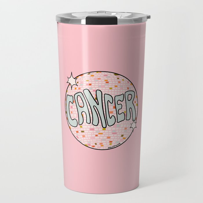 Cancer Disco Ball Travel Mug Gallery Image 1