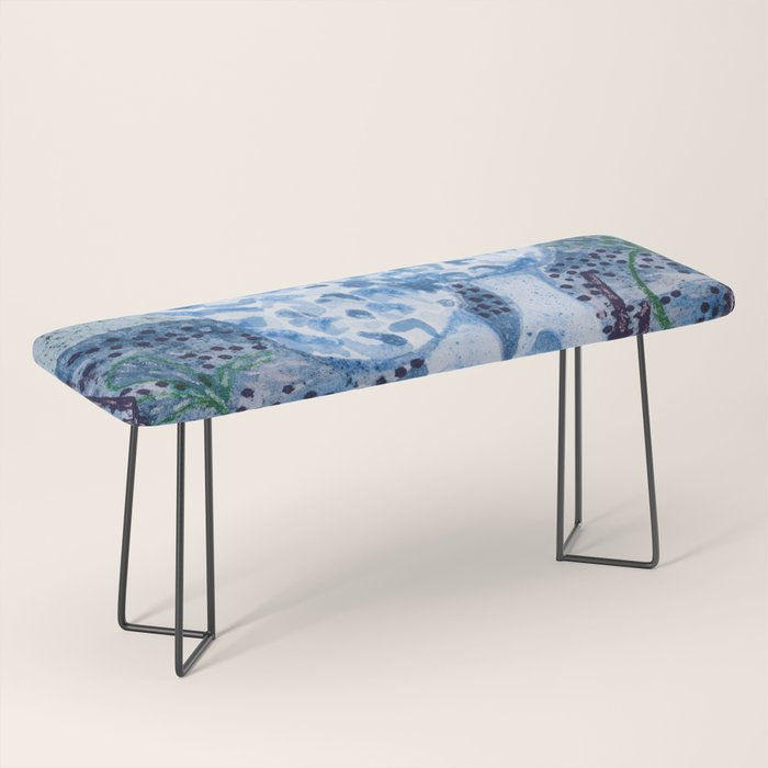 Little Morel Mushrooms in Blue Night Bench Gallery Image 1
