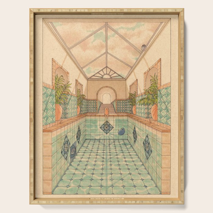 Indoor Pool Serving Tray Gallery Image 1