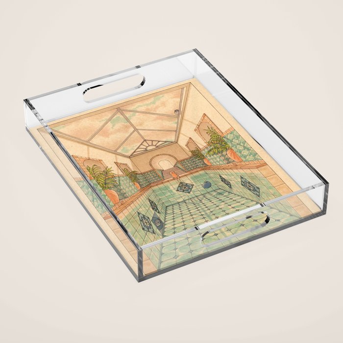 Indoor Pool Acrylic Tray Gallery Image 1