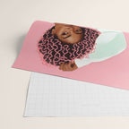 Un-Confine, Free Spirit Colorful People, Plaid Check Pattern Black Woman Afro, Tartar Fashion Eclectic Bohemian, Hep Chic Illustration Painting Wrapping Paper Gallery Image 2