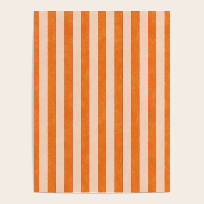 STRIPES 001 D - Pumpkin Poster Gallery Image 1