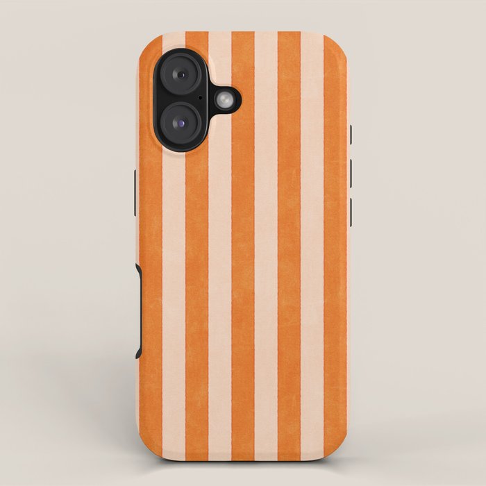 Stripes 001 D - Pumpkin Iphone Case Gallery Image 1