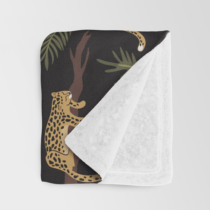 Jungle Night Cheetah Prints Throw Blanket Gallery Image 3