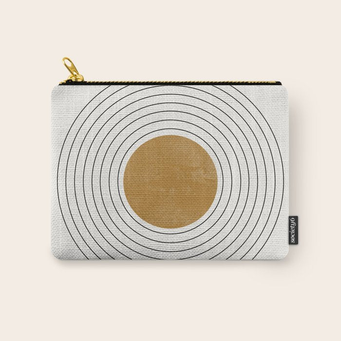 Sunshine Retro Circle Sun Carry All Pouch Gallery Image 1
