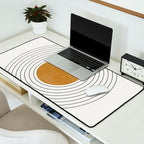 Sunshine Retro Circle Sun Desk Mat Gallery Image 2