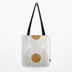 Sunshine Retro Circle Sun Tote Bag Gallery Image 2