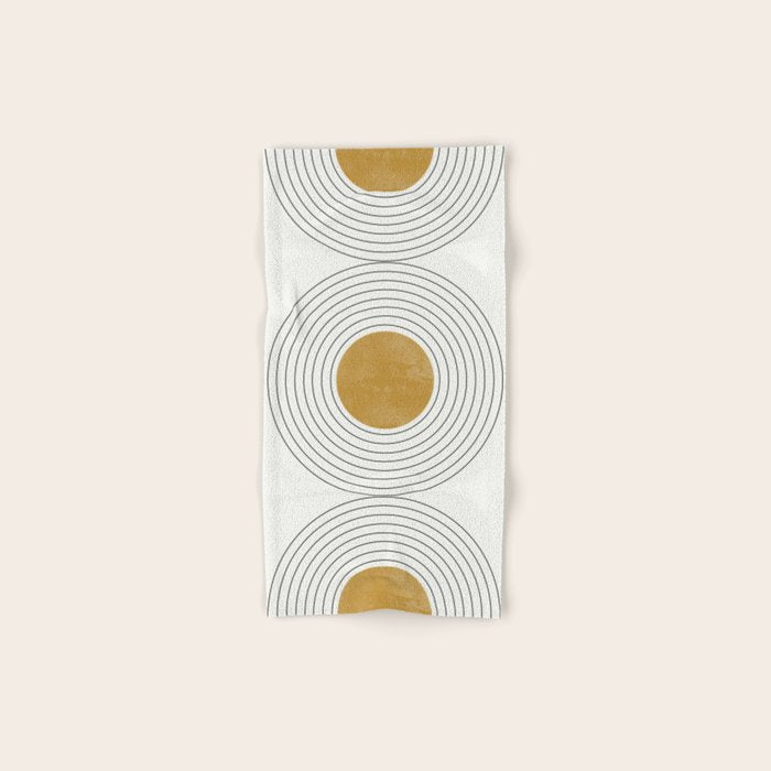 Sunshine Retro Circle Sun Bath Towel Gallery Image 1