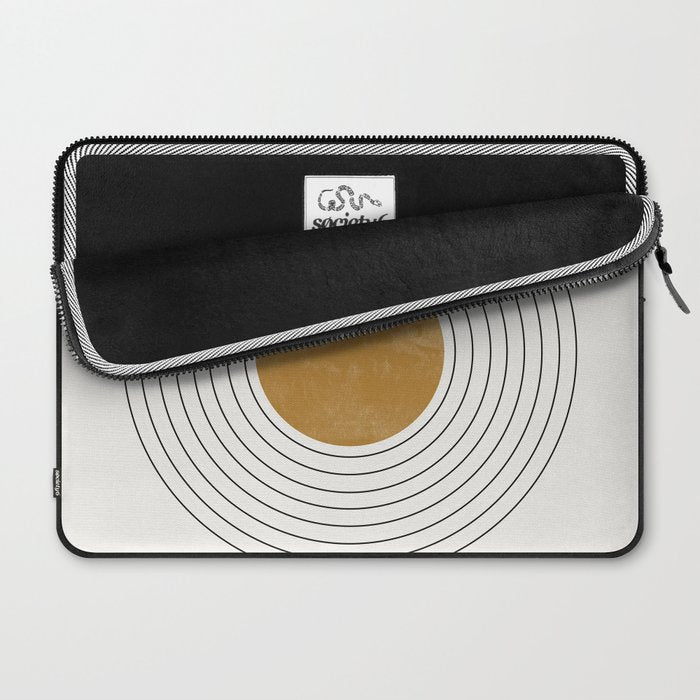 Sunshine Retro Circle Sun Laptop Sleeve Gallery Image 2