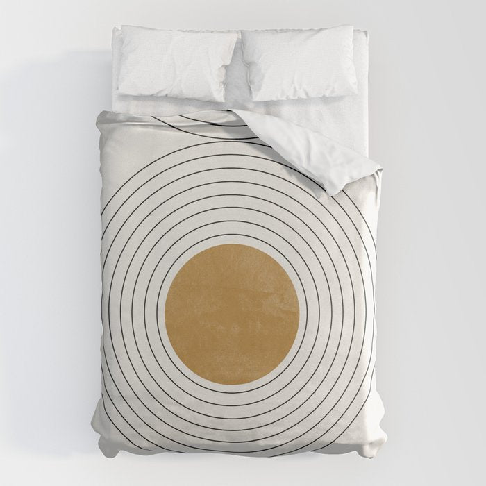 Sunshine Retro Circle Sun Duvet Cover Gallery Image 6