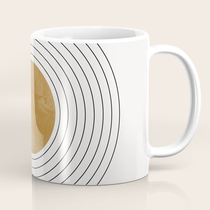 Sunshine Retro Circle Sun Coffee Mug Gallery Image 1