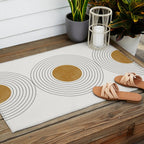 Sunshine Retro Circle Sun Outdoor Rug Gallery Image 2