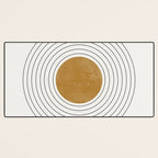 Sunshine Retro Circle Sun Desk Mat Gallery Image 3