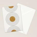 Sunshine Retro Circle Sun Stationery Card Gallery Image 2
