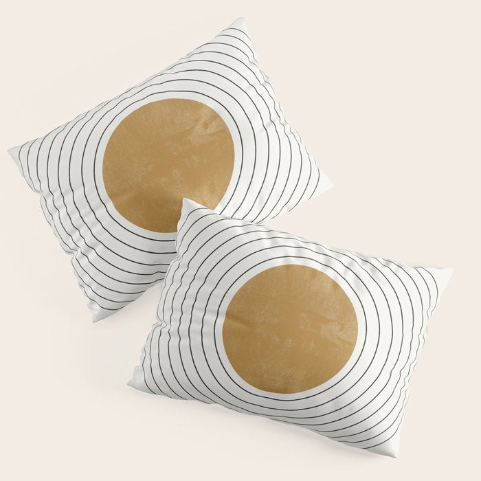 Sunshine Retro Circle Sun Pillow Sham Gallery Image 1