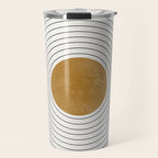 Sunshine Retro Circle Sun Travel Mug Gallery Image 1
