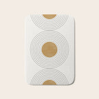 Sunshine Retro Circle Sun Bath Mat Gallery Image 1
