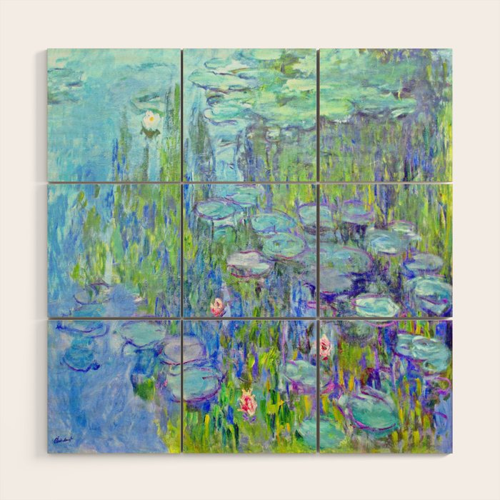 Water Lilies monet : Nympheas Wood Wall Art Gallery Image 1