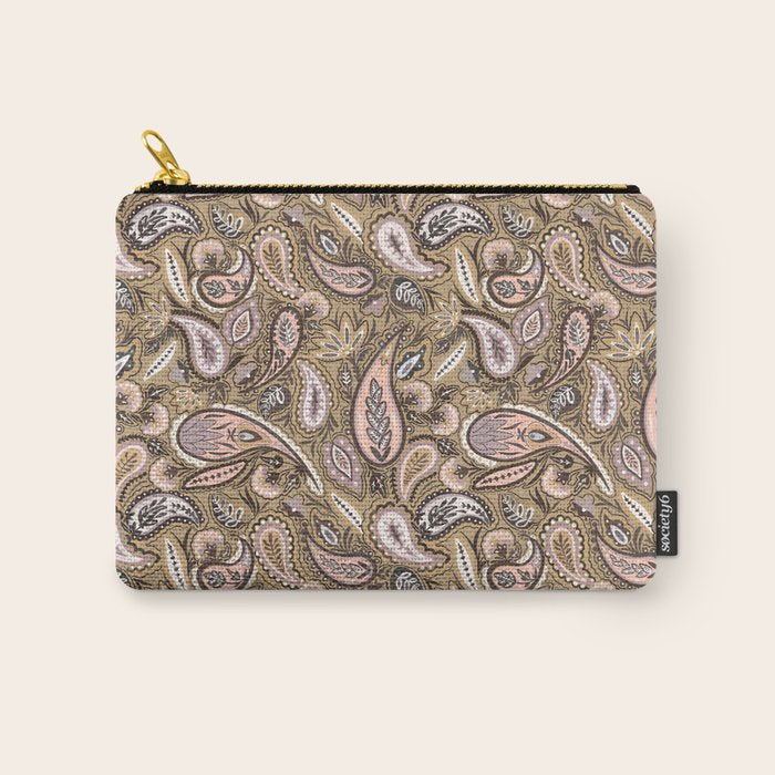 Vintage Paisley Harmony Carry All Pouch Gallery Image 1