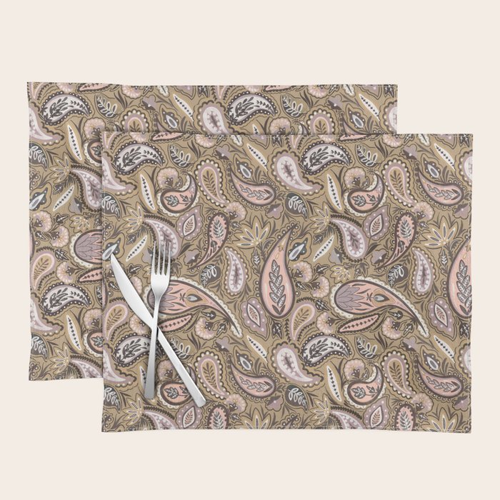 Vintage Paisley Harmony Placemat Gallery Image 1