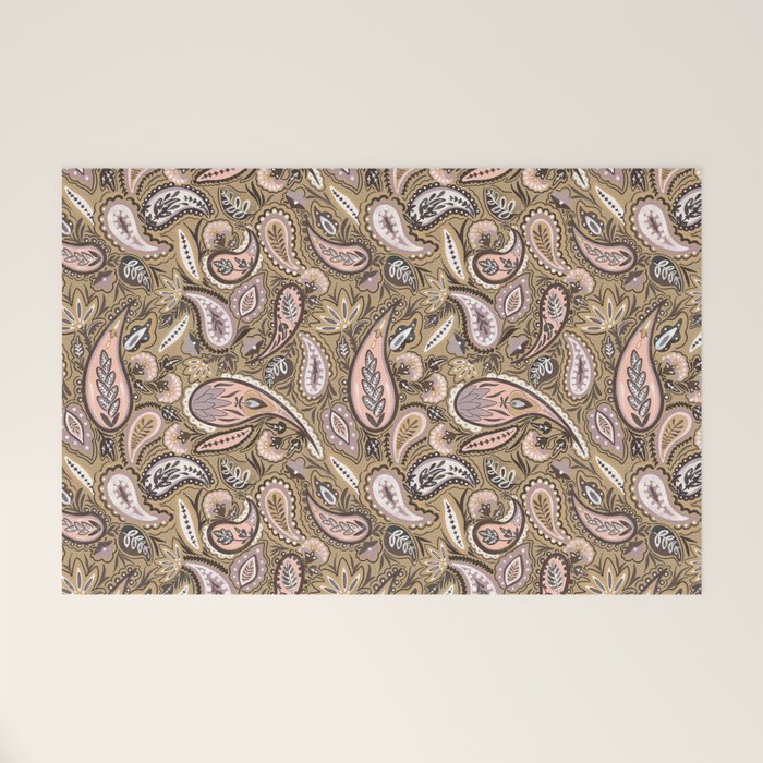 Vintage Paisley Harmony Welcome Mat Gallery Image 1