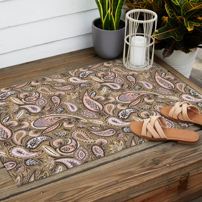 Vintage Paisley Harmony Outdoor Rug Gallery Image 2