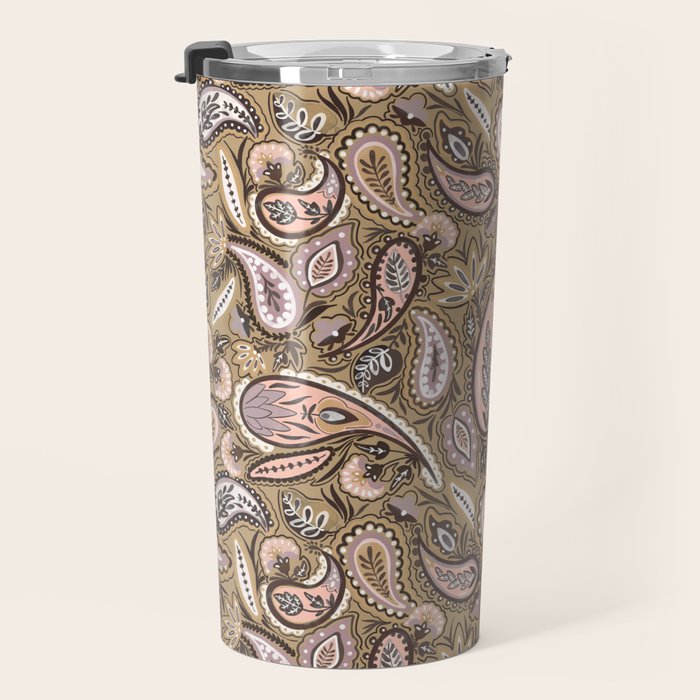 Vintage Paisley Harmony Travel Mug Gallery Image 3