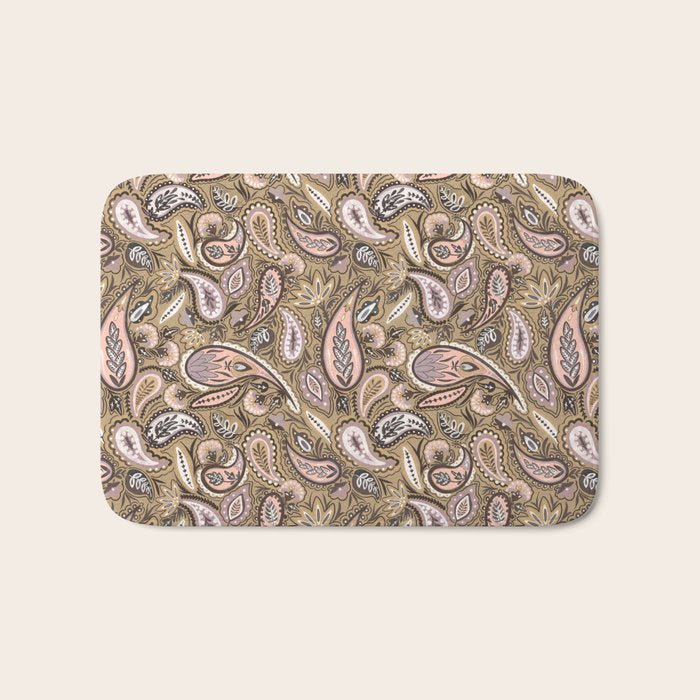 Vintage Paisley Harmony Bath Mat Gallery Image 1