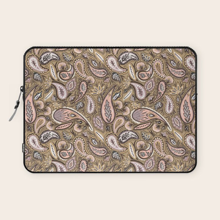 Vintage Paisley Harmony Laptop Sleeve Gallery Image 1