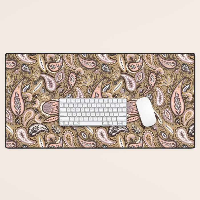 Vintage Paisley Harmony Desk Mat Gallery Image 1