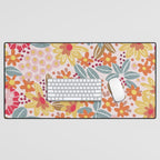Alicia Pink Pattern Desk Mat Gallery Image 1