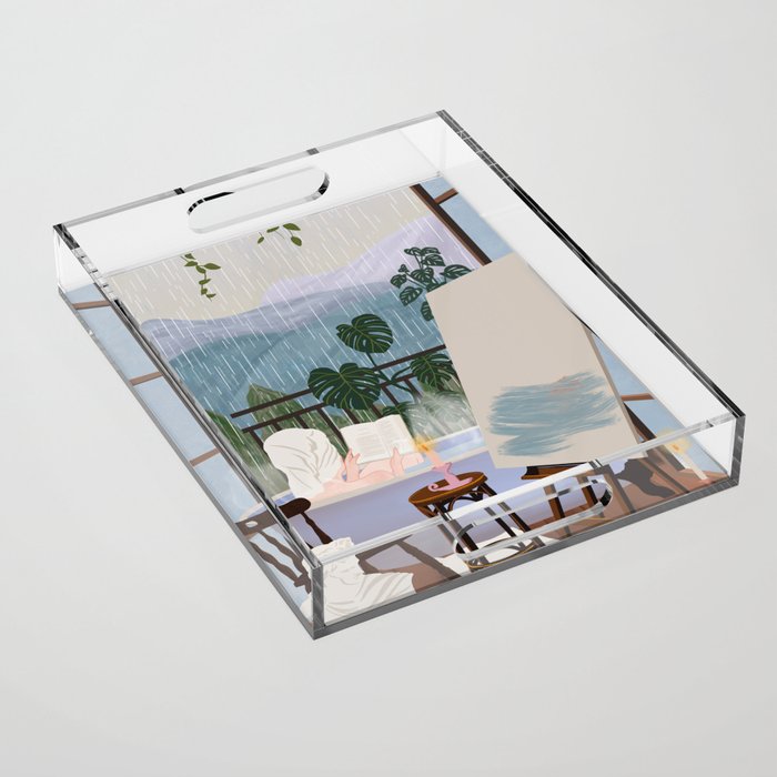 Peaceful day Acrylic Tray Gallery Image 1